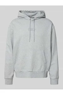 Bluza z kapturem z wyhaftowanym logo - CK Calvin Klein - Bluzy męskie - miniaturka - grafika 1