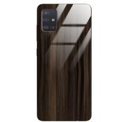 Etui i futerały do telefonów - Etui drewniane Samsung Galaxy A51 Premium Wood Dark Brown Forestzone Glass - miniaturka - grafika 1