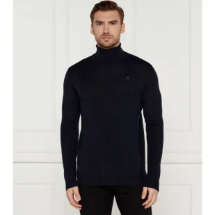 Karl Lagerfeld Wełniany golf Slim Fit - Swetry męskie - miniaturka - grafika 1