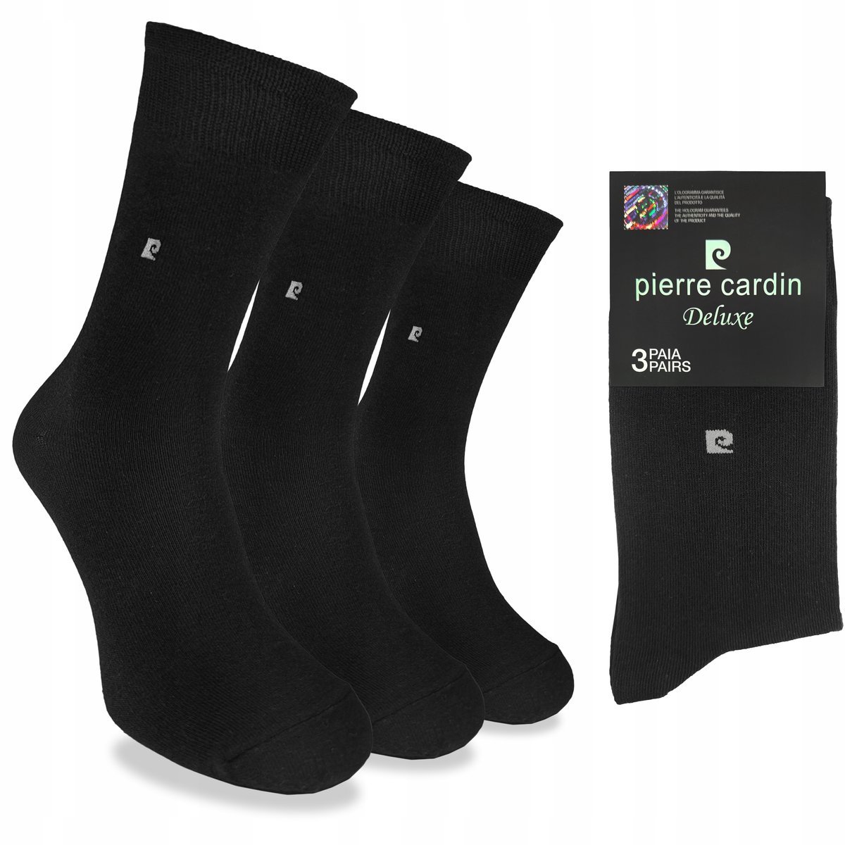 PIERRE CARDIN skarpety męskie GARNITUROWE długie 3-PAK - 39-42