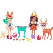 Lalki dla dziewczynek - Mattel Enchantimals Wielopak Lalki + Zwierzątka - miniaturka - grafika 1