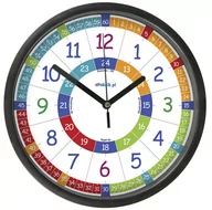 Zegary - Edukacyjny zegar ścienny dla dzieci z szybką M2 / ePokoik - miniaturka - grafika 1