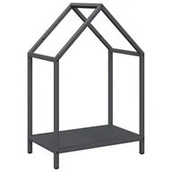 Wózki magazynowe - vidaXL Stojak na drewno opałowe, antracyt, 40x25x60 cm - miniaturka - grafika 1