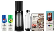 Saturatory - SodaStream Terra czarny 2 butelki x 1 L 2 syropy x 400 ml Pepis/7 Up +książka+zestaw saszetek - miniaturka - grafika 1