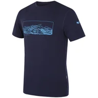 Koszulki sportowe męskie - Koszulka męska Zulu Bambus Alpine 210 Short Rozmiar: XL / Kolor: ciemnoniebieski - miniaturka - grafika 1
