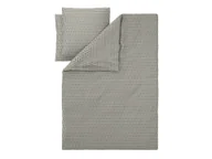 Pościel - LIVARNO® Pościel z bawełną renforcé, 160 x 200 cm (Beżowy/granatowy) - miniaturka - grafika 1