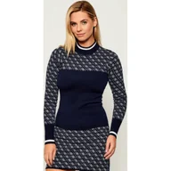 Swetry damskie - GUESS Półgolf AUBREY Slim Fit z dodatkiem wełny - miniaturka - grafika 1