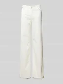 Spodnie damskie - Jeansy o luźnym kroju w jednolitym kolorze model ‘Judee’ - miniaturka - grafika 1