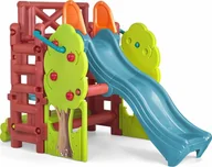 Place zabaw - Feber Feber Plac Zabaw ze Zjeżdżalnią i Stolikiem Wood House + BRAMKA OGRODOWA GRATIS! - miniaturka - grafika 1