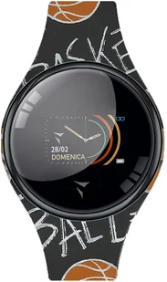 Techmade Freetime Sport Style Czarno-pomarańczowy TM-FREETIME-SPT1 - Smartwatch - miniaturka - grafika 1