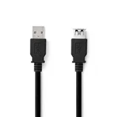 Kable komputerowe i do monitorów - Nedis CCGL61010BK30 kabel USB USB 3.2 Gen 1 (3.1 Gen 1) 3 m USB A Czarny - miniaturka - grafika 1