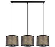Lampy sufitowe - Żyrandol na lince REZO 3xE27/60W/230V złoty - miniaturka - grafika 1