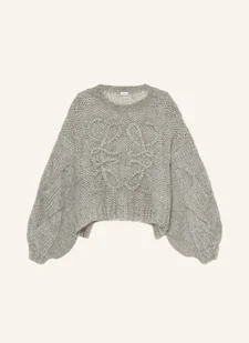 Loewe Sweter Z Dodatkiem Moheru grau - Moda i Uroda OUTLET - miniaturka - grafika 1