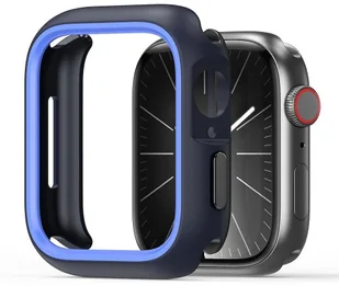 DUX DUCIS futerał BAMO do Apple Watch 7 / 8 / 9 45 mm czarno niebieski - Akcesoria do smartwatchy - miniaturka - grafika 1