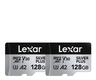 Lexar 2x128GB microSDXC Silver Plus UHS-I U3 A2 V30 - Karty pamięci - miniaturka - grafika 1