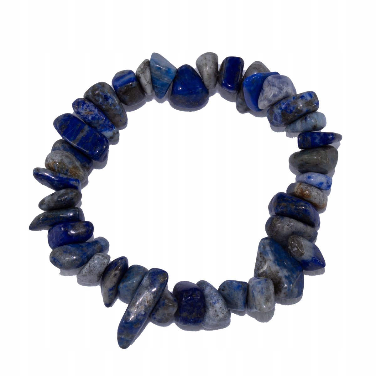 bransoletka naturalny LAPIS LAZULI nieregularny 8x12mm agalag