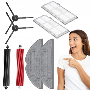 Zestaw Filtry Szczotki Rolki Mopy Do Robota Roborock S8, S8 Plus - Końcówki do szczoteczek elektrycznych - miniaturka - grafika 1