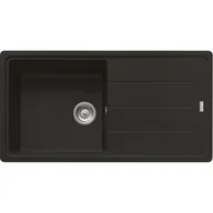 Zlewozmywaki - Franke Basis BFG 611-97 Zlewozmywak granitowy jednokomorowy 97x50 cm czarny mat 114.0676.291 - miniaturka - grafika 1