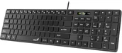 Klawiatury - Genius GENIUS Klawiatura Slimstar K500 Education Bez liter Przewodowa USB czarny 31310058400 - miniaturka - grafika 1