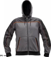 Odzież robocza - CERVA CREMORNE bluza - męska bluza z suwakiem, kaptur, 55% bawełna, 45% poliester - szary S - miniaturka - grafika 1