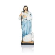 Figurki dekoracyjne - DUŻA Figurka JEZUSA Dobry Pasterz 31 cm JEZUS CHRYSTUS ZBAWICIEL - miniaturka - grafika 1