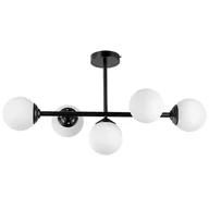 Lampy sufitowe - NOWOCZESNA LAMPA SUFITOWA WISZĄCA CZARNA FINO W5 - miniaturka - grafika 1