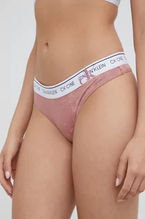 Majtki damskie - Calvin Klein Underwear Underwear stringi kolor różowy - grafika 1