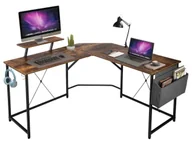 Biurka - Elior Brązowe podwójne biurko dla rodzeństwa H4-P79 - miniaturka - grafika 1