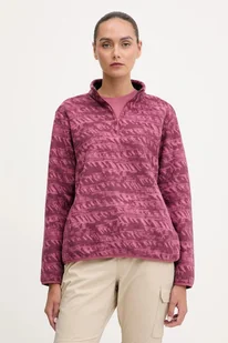 Jack Wolfskin bluza outdoorowa BIG SKY kolor fioletowy wzorzysta A65449 - Bluzy damskie - miniaturka - grafika 1