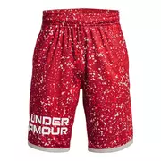 Spodnie i spodenki dla chłopców - Chłopięce spodenki treningowe UA Stunt 3.0 Plus Shorts - UNDER ARMOUR - miniaturka - grafika 1