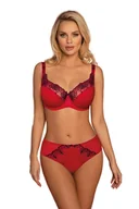 Majtki damskie - Figi VENA VF-457 czerwony+granat (kolor czerwony+granat, rozmiar XL) - miniaturka - grafika 1