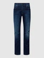 Spodnie męskie - Jeansy o kroju slim fit z dodatkiem streczu model ‘3301’ - miniaturka - grafika 1