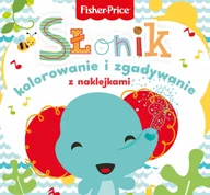 Książki edukacyjne - Fisher Price Kolorowanka podłogowa Słonik - Praca zbiorowa - miniaturka - grafika 1