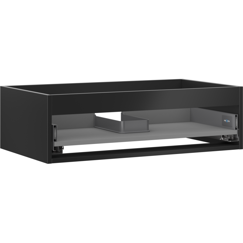 Mexen Box-A korpus szafki podumywalkowej 80 cm, 1 szuflada, czarny mat - 91AX0-0800-235-1-71