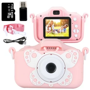 Bambino, Motyl Z Kartą Pamięci 32Gb, Różowy - Aparaty Cyfrowe - miniaturka - grafika 1