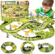 Zabawki interaktywne dla dzieci - Tor Wyścigowy Dinozaur Dino Park 271 El Xxxl 360cm Loop 6686 - miniaturka - grafika 1