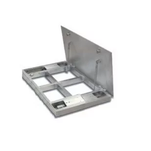 AXIS 4BA600FN1S-B, 600kg, 0,2kg, 1000x1000mm - waga nierdzewna fundamentowa z otwieraną szalką - Wagi specjalistyczne - miniaturka - grafika 1