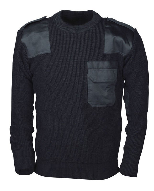 sweter WOJSKOWY BW ACRYL SCHWARZ