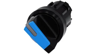 Siemens Przełącznik z możliwością podśw 22mm okrągły tworzywo czarny/niebieski kr pióro 2 poz o&lt;i 3SU1002-2BC50-0AA0 3SU1002-2BC50-0AA0 - Inne akcesoria elektryczne - miniaturka - grafika 1