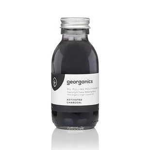 Georganics Georganics, olej do płukania ust Activated Charcoal, 100 ml - Płyny do płukania jamy ustnej - miniaturka - grafika 1