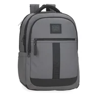 Torby na laptopy - Pepe Jeans Hoxton Plecak na Laptopa 15,6 cala Szary 31 x 44 x 15 cm Poliester i PU 20,46 l by Joumma Bags, Szary, Talla única, plecak na laptopa - miniaturka - grafika 1