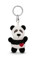 Plecaki - Breloczek panda z sercem 5cm - biały - Lojalny towarzysz dla wszystkich grup wiekowych z karabińczykiem, idealny do plecaka, torby, smyczy lub kluczy 62079 - miniaturka - grafika 1