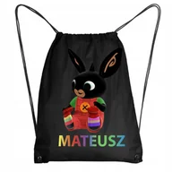 Plecaki worki - Worek Szkolny Workoplecak WF Do Przedszkola Szkoły Królik BING +IMIĘ 18 - miniaturka - grafika 1