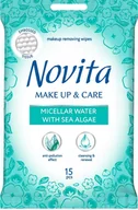 Chusteczki nawilżane - NOVITA Chusteczki nawilżane do demakijażu 15 szt. - miniaturka - grafika 1