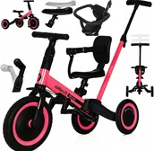 Rowerki biegowe - Colibro Rowerek dziecięcy 4w1 Tremix Rose - miniaturka - grafika 1