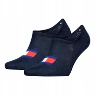Skarpetki męskie - Tommy Hilfiger Skarpety Skarpetki Stopki 2P Granatowe R.43-46 - miniaturka - grafika 1