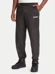 Guess Spodnie dresowe Z5YB03 KCJY2 Zielony Regular Fit - Spodnie sportowe męskie - miniaturka - grafika 1