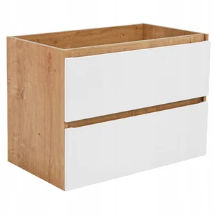 Comad MONAKO OAK WHITE 821 Szafka pod umywalkę 80cm MONAKO OAK WHITE 821 - Szafki łazienkowe - miniaturka - grafika 1