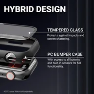 Akcesoria do smartwatchy - Crong Hybrid Watch Case - Etui ze szkłem Apple Watch 40mm (Clear) - miniaturka - grafika 1