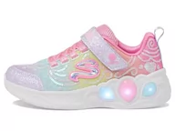 Buty dla dziewczynek - Skechers Sneakersy dziewczęce, Multi Mesh, 32,5 UK, Wiele siatek, 31 EU - miniaturka - grafika 1